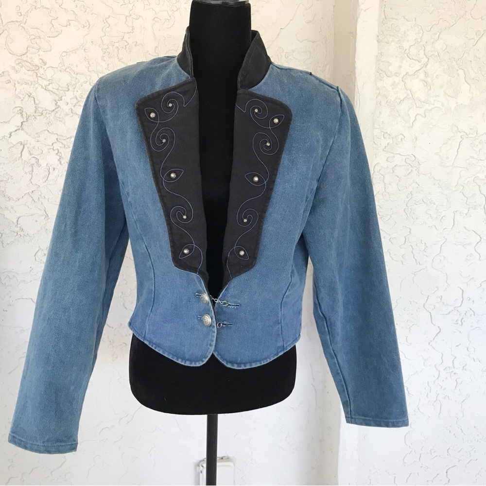 Vintage Western Roughrider by Circle T Denim Jacket, SzM